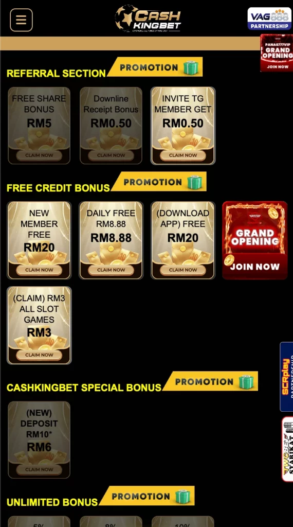 Welcome Bonus Package for New Players