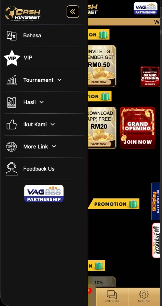 Games & Features in CashKingBet App